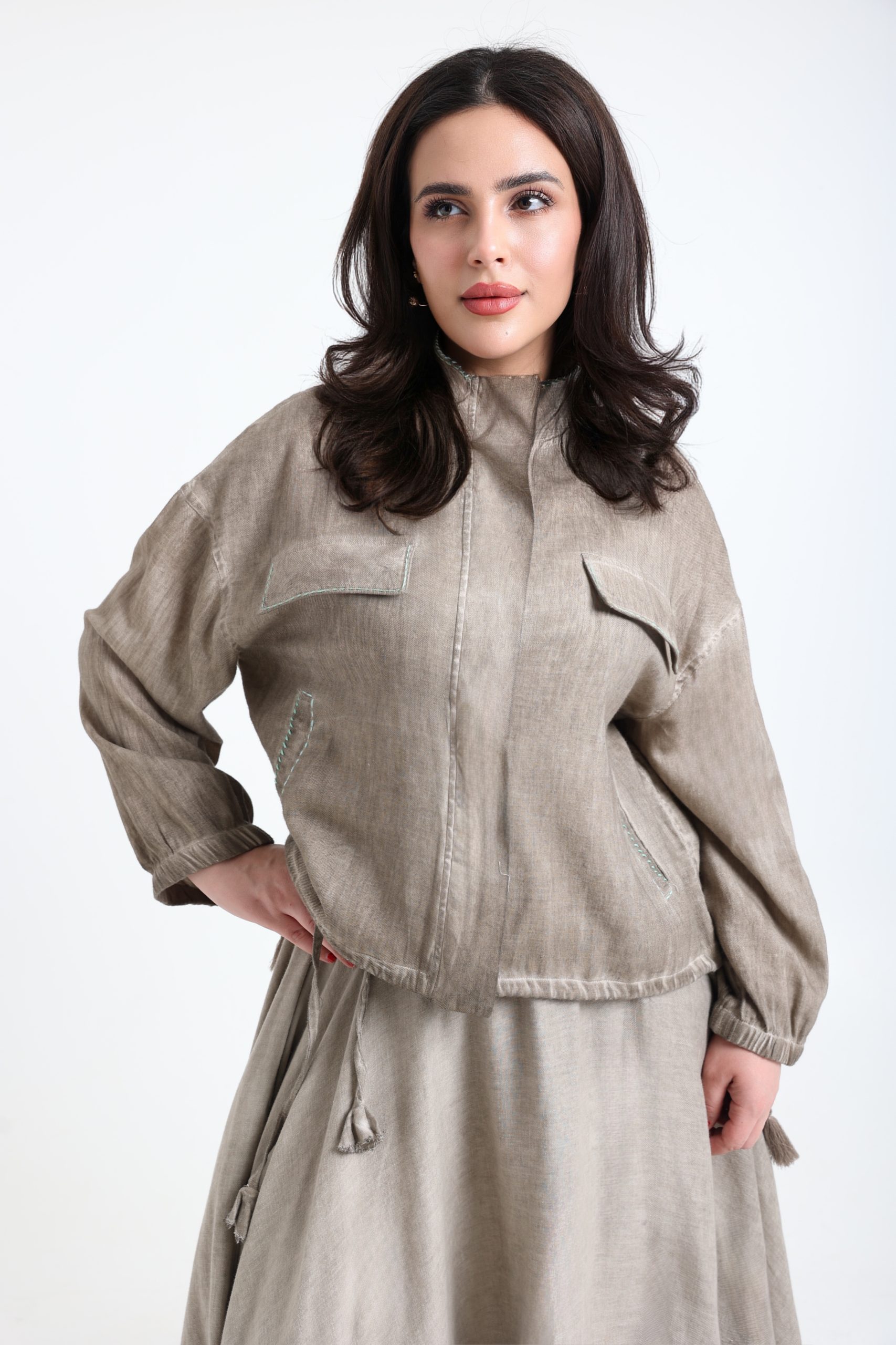 Summer Skirt Set Gray - Image 5