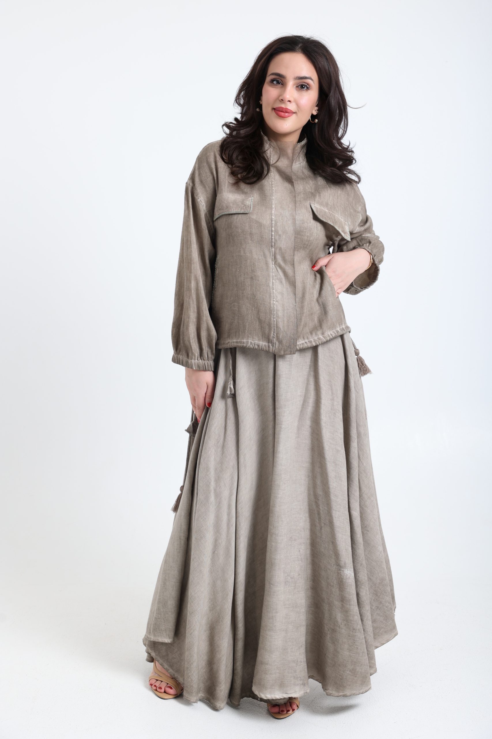 Summer Skirt Set Gray - Image 6